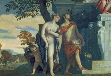 Venus and Mercury Presenting Her Son Anteros to Jupiter